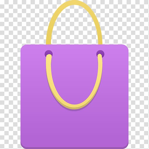 purple symbol yellow violet, Shopping bag purple transparent background PNG clipart