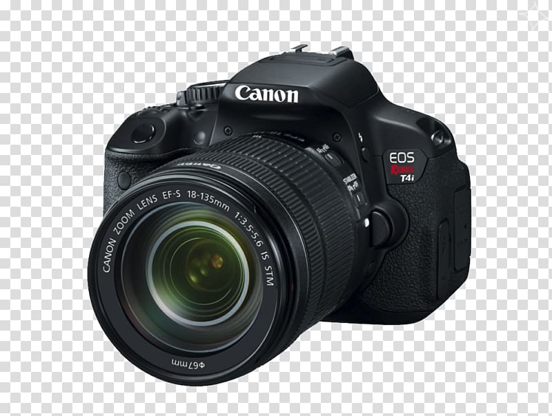 Canon EOS 650D Canon EOS 600D Canon EOS 700D Canon EOS M Canon EF-S 18u2013135mm lens, Digital SLR Camera HD transparent background PNG clipart