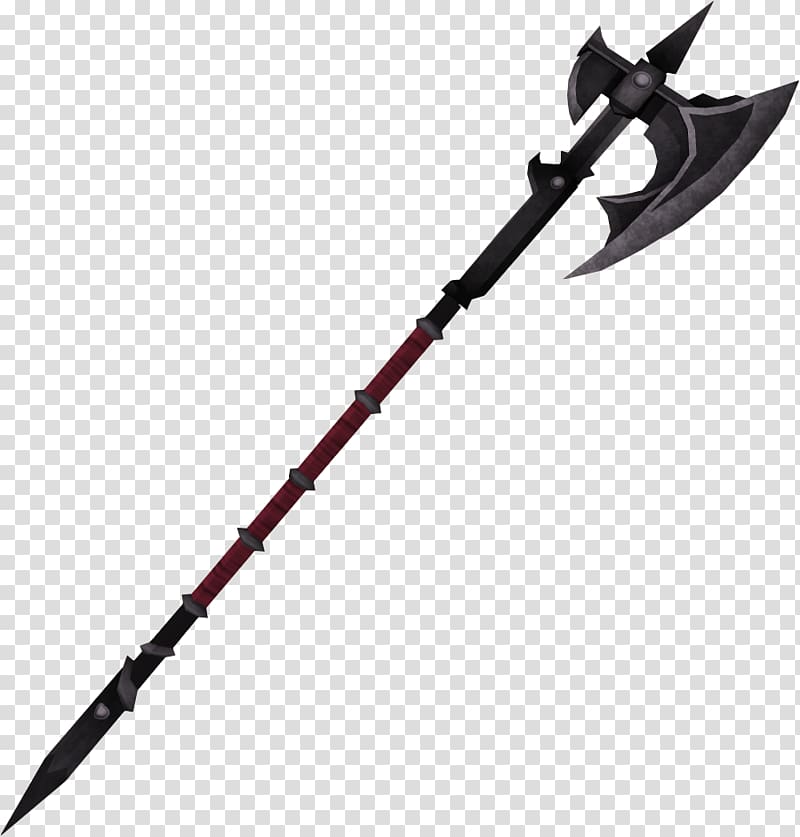 black and brown axe, Halberd Melee weapon Bardiche Spear, Halberd Background transparent background PNG clipart
