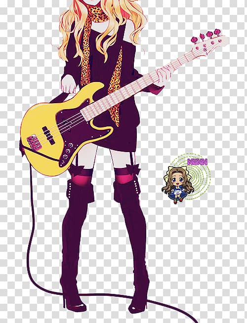 Acoustic guitar Anime Manga Drawing, guitar transparent background PNG clipart