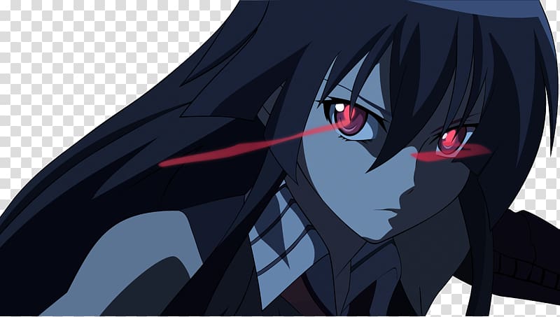Akame ga Kill! Desktop Manga Anime, red eyes transparent background PNG clipart