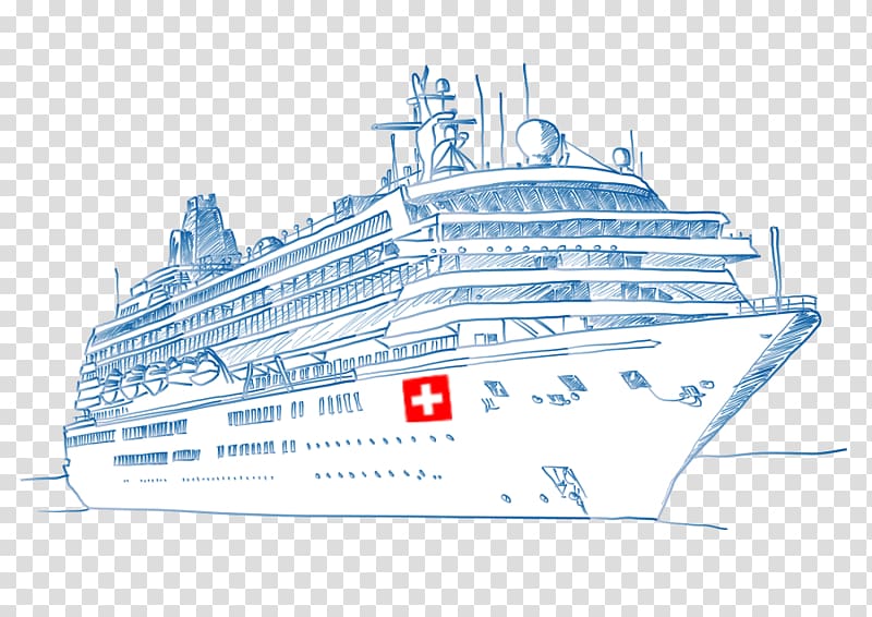Cruise ship Drawing Ocean liner Sketch, cruise ship transparent background PNG clipart