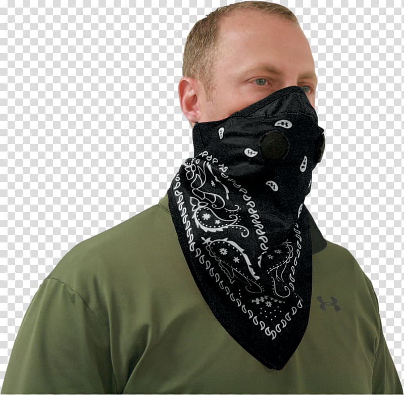 Handkerchief Mask Respirator Scarf, gas mask transparent background PNG clipart