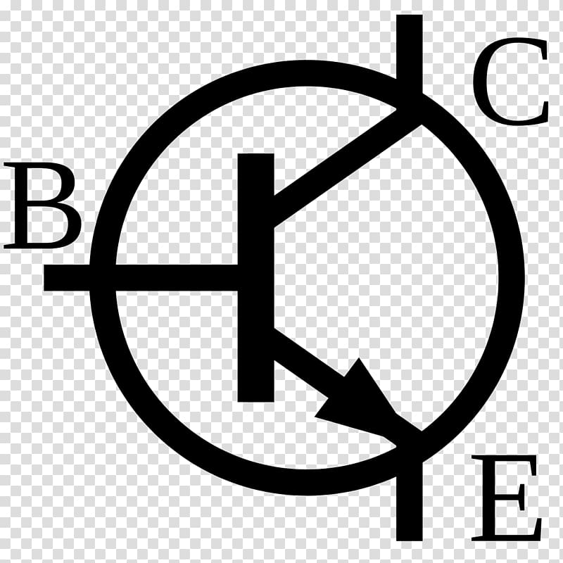 NPN Electronic symbol Bipolar junction transistor Electronics, symbol transparent background PNG clipart