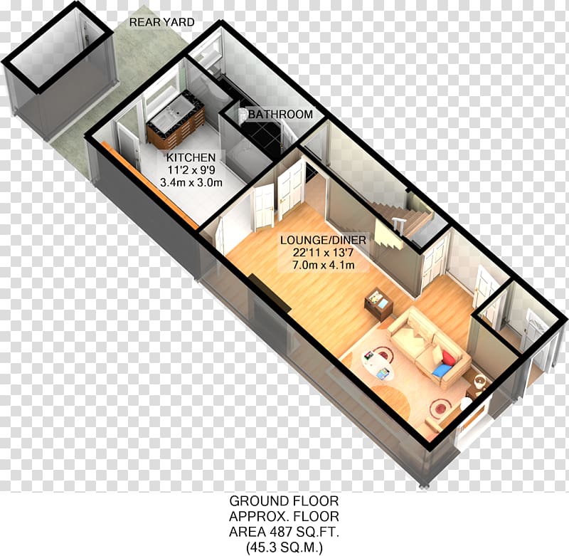 3D floor plan House Bedroom, highway 40 yard sale transparent background PNG clipart