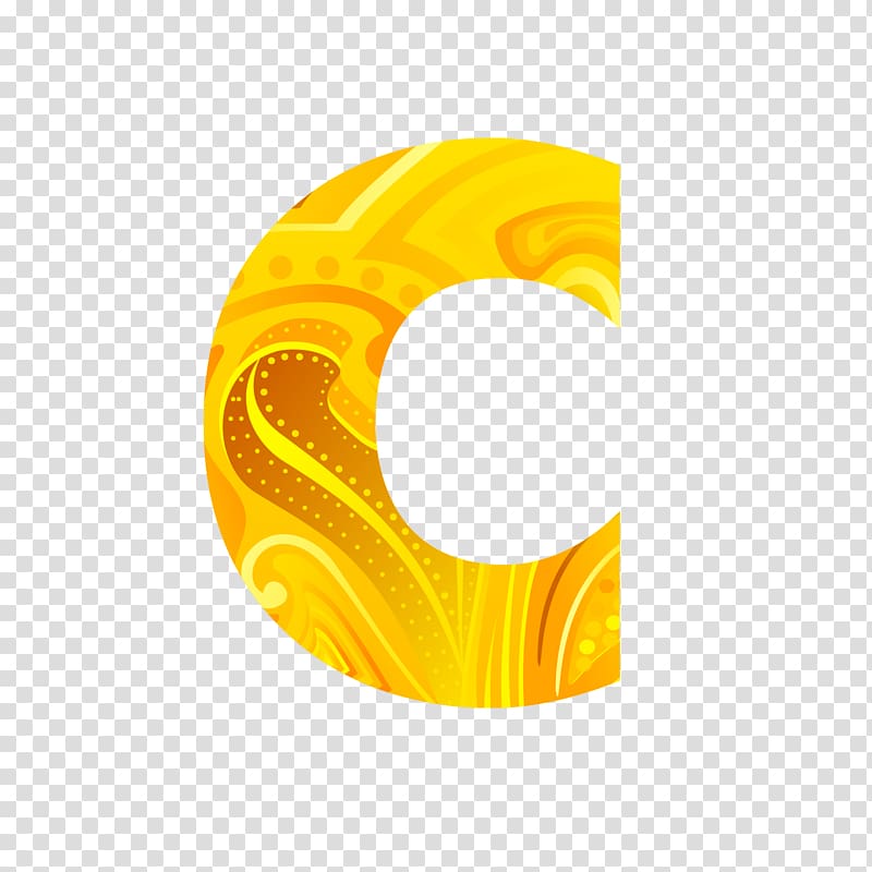 Letter C Alphabet Font, Golden letters C transparent background PNG clipart