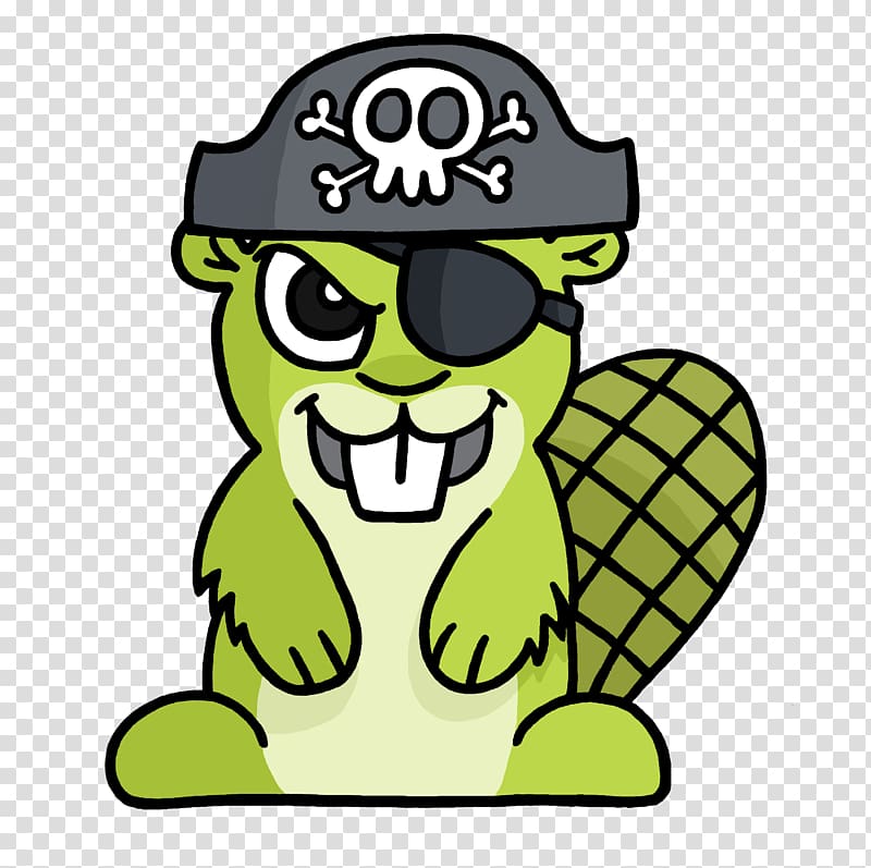 green animal illustration, Pirate Adsy transparent background PNG clipart