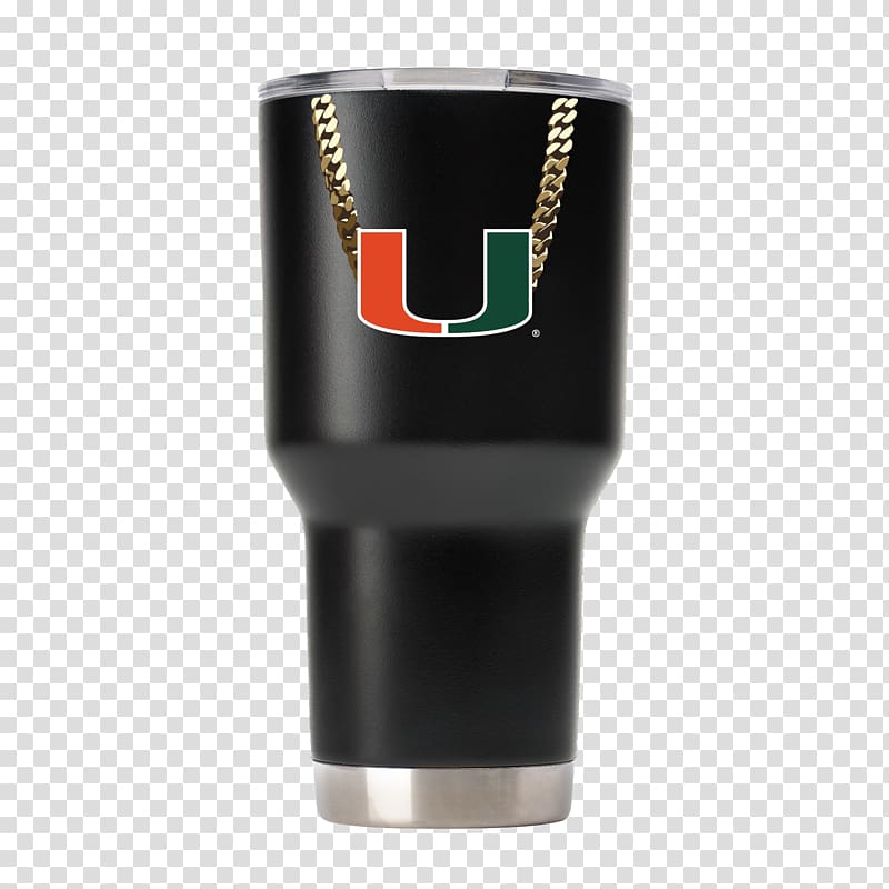 Miami Hurricanes football Tumbler University of Miami Cup Metal, cup transparent background PNG clipart
