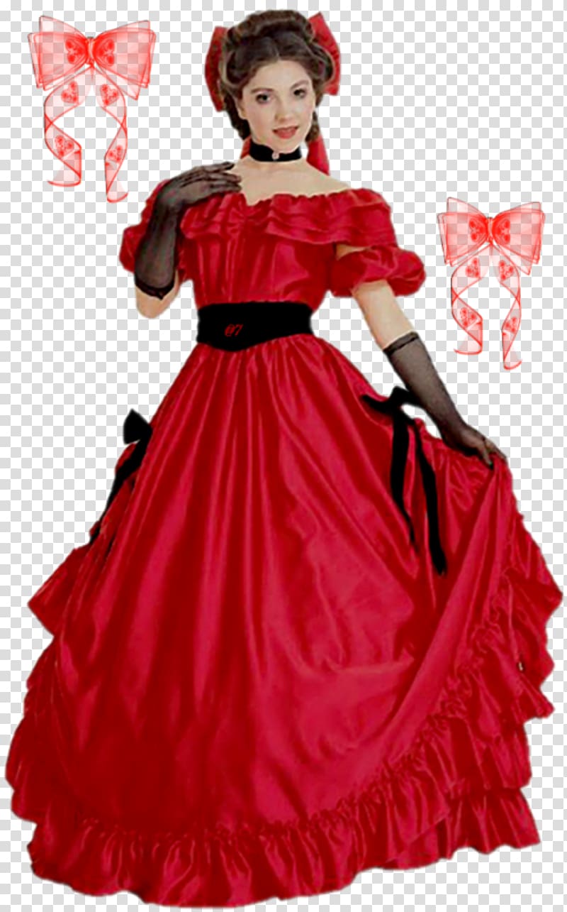 Scarlett O'Hara Costume Dress Southern belle Ball gown, dress transparent background PNG clipart