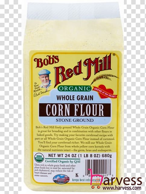Organic food Bob\'s Red Mill Flour Cornmeal Corn starch, flour transparent background PNG clipart