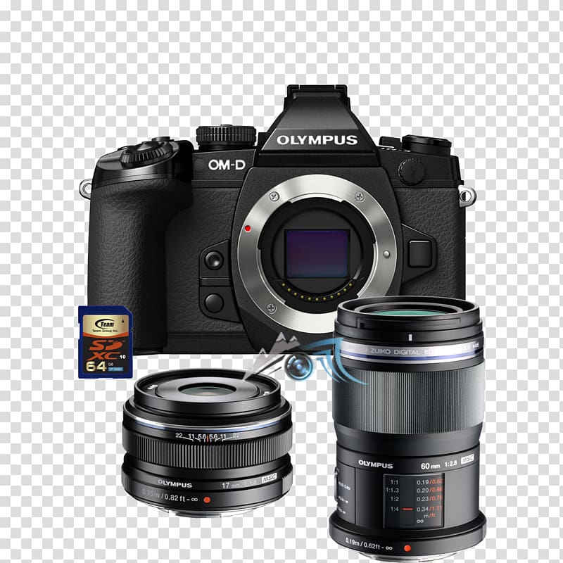 Olympus OM-D E-M10 Mark II Olympus OM-D E-M5 Mark II Micro Four Thirds system, Camera transparent background PNG clipart