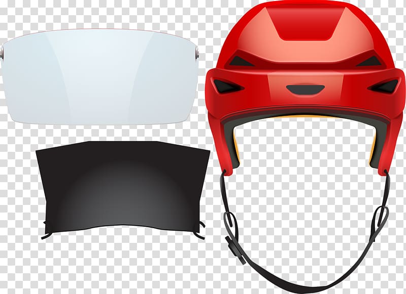 Euclidean Helmet Illustration, Red helmet transparent background PNG clipart