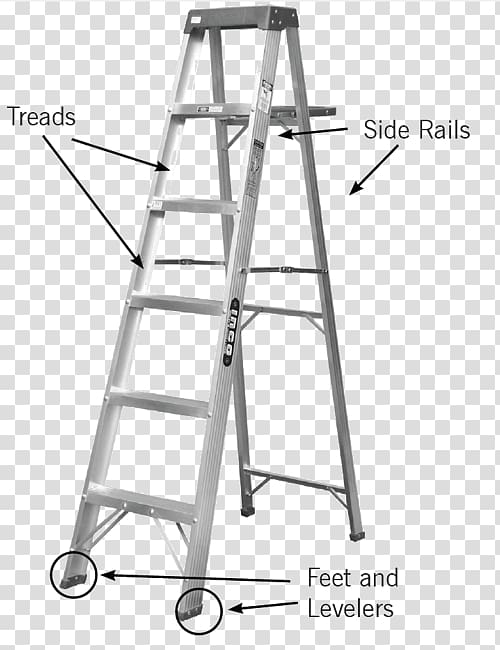 Ladder Stairs Scaffolding Aluminium Tool, stairs ladder transparent background PNG clipart