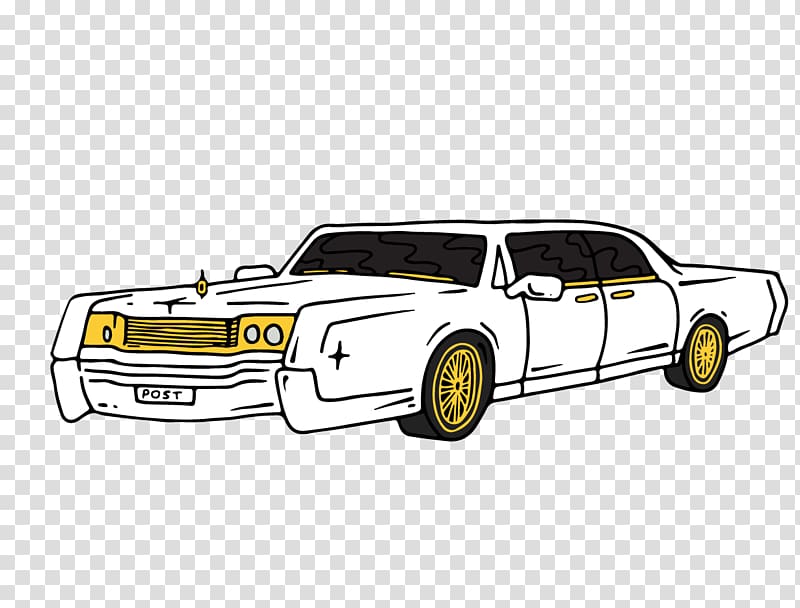 Full-size car Psycho Rapper Sticker, post malone transparent background PNG clipart
