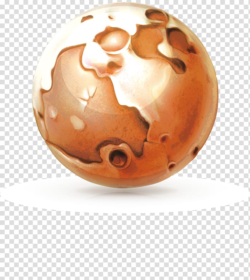 Painting Planet, Red planet transparent background PNG clipart