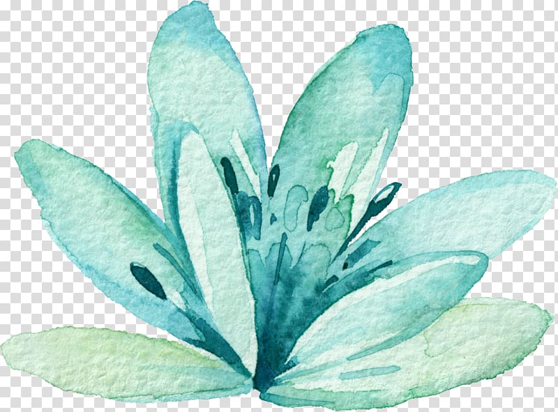 green leafed plant , Watercolor: Flowers Watercolor painting, watercolour transparent background PNG clipart