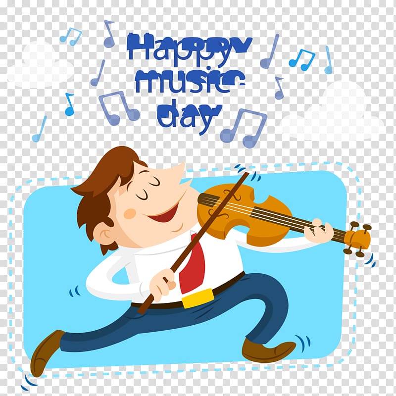 Music Fxeate de la Musique Violin Illustration, Violin men material transparent background PNG clipart