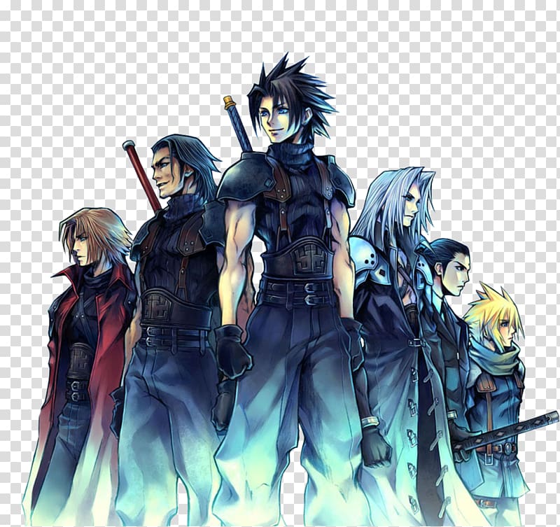 Crisis Core: Final Fantasy VII Zack Fair Sephiroth Aerith Gainsborough, 4core transparent background PNG clipart