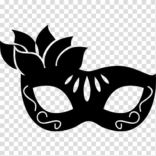 Mask Mardi Gras Silhouette Carnival, female mask transparent background PNG clipart