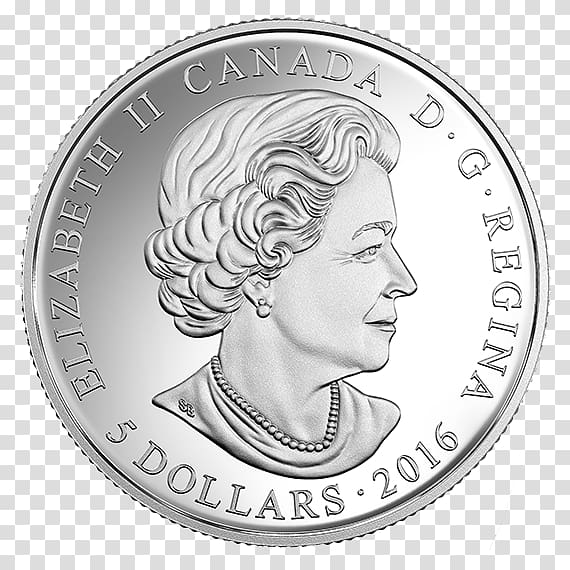 Silver coin Silver coin Canada Canadian dollar, silver coin transparent background PNG clipart