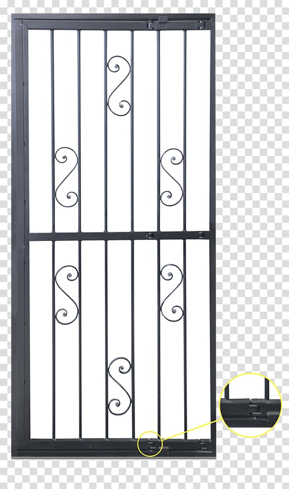 Wrought iron Door Hashtag Steel, iron transparent background PNG clipart