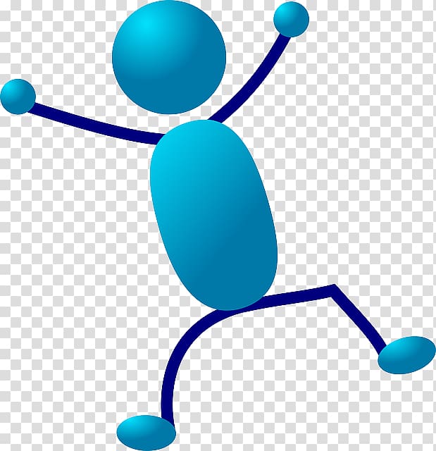 Stick figure Line art , Blue People transparent background PNG clipart