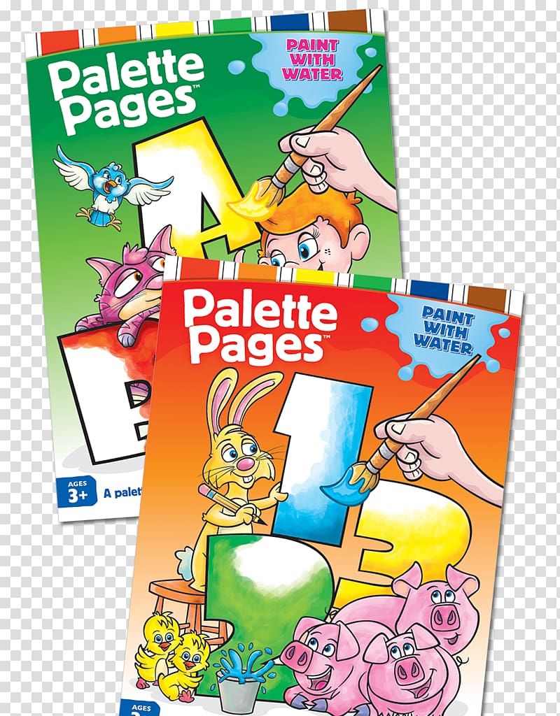 Palette Pages Numbers Painting Toy Book, painting transparent background PNG clipart