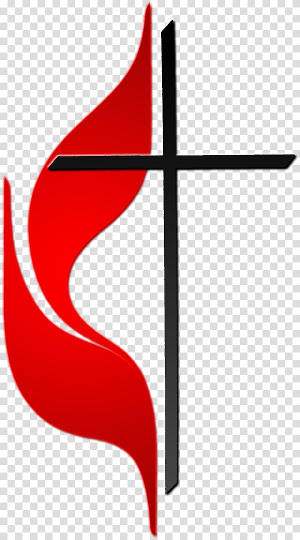 Marlton United Methodist Church Methodism Cross and flame, Church transparent background PNG clipart