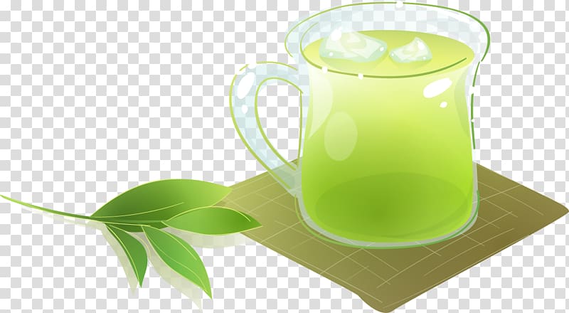 Green tea Chinese herb tea Herbal tea, Great fresh herbal tea transparent background PNG clipart