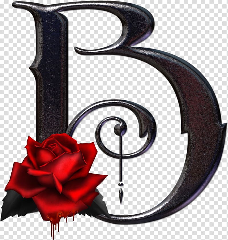Gothic alphabet Letter Gothic art, rose transparent background PNG clipart