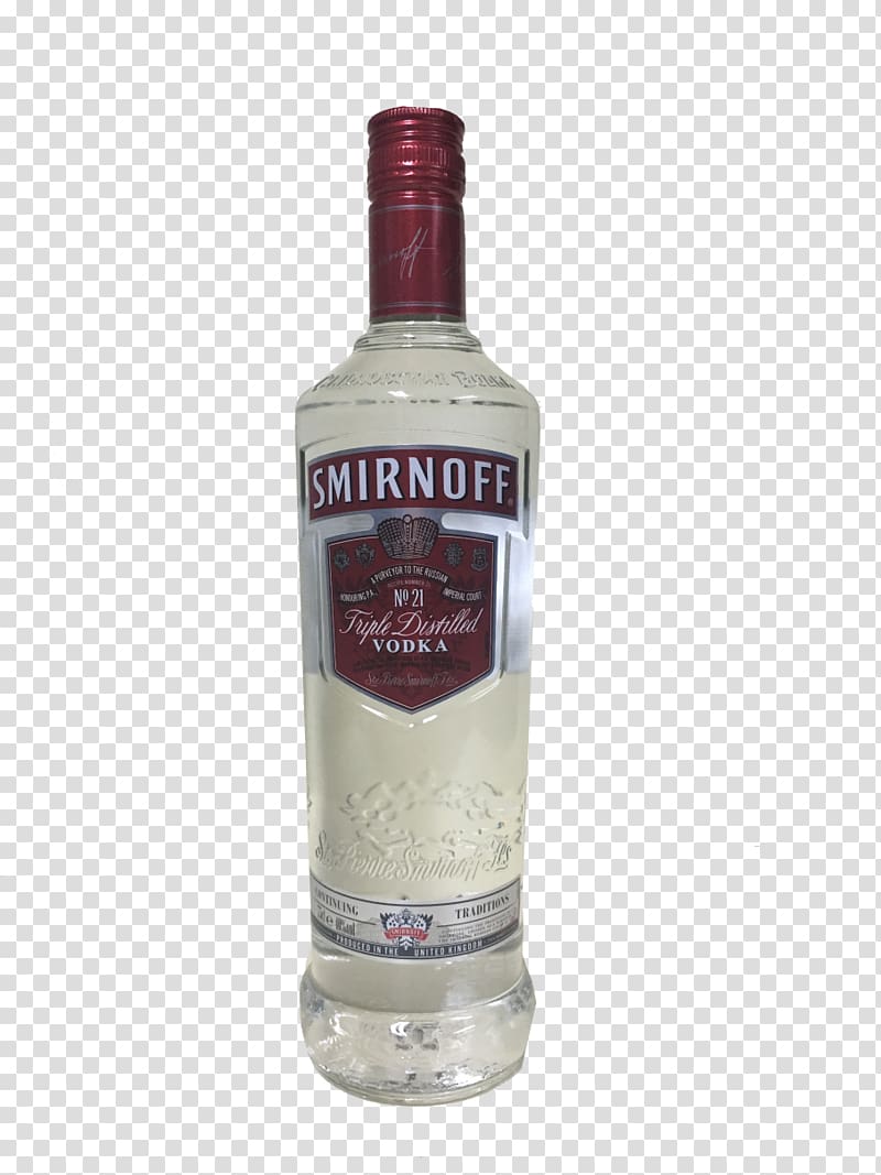 Liqueur Vodka Glass bottle Smirnoff, vodka transparent background PNG clipart