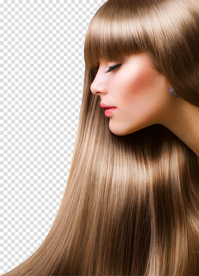 women's brown hair, Hair Care Brazilian hair straightening Beauty Parlour, hair transparent background PNG clipart