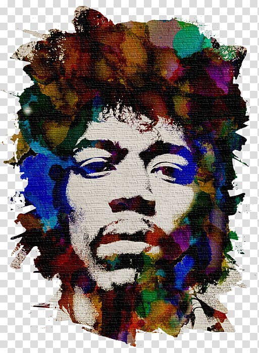 Jimi Hendrix T-shirt Art Painting, Hendrix transparent background PNG clipart
