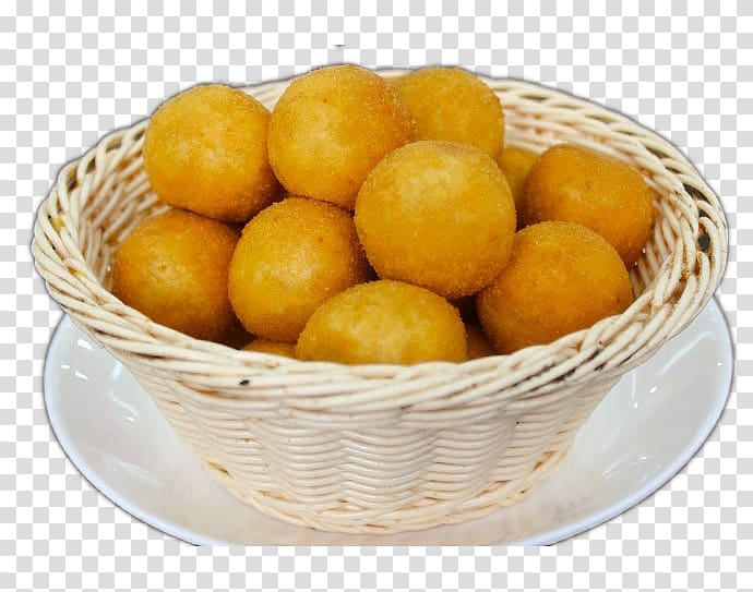 Meatball Fried sweet potato Croquette Oliebol, Fried sweet potato pills transparent background PNG clipart