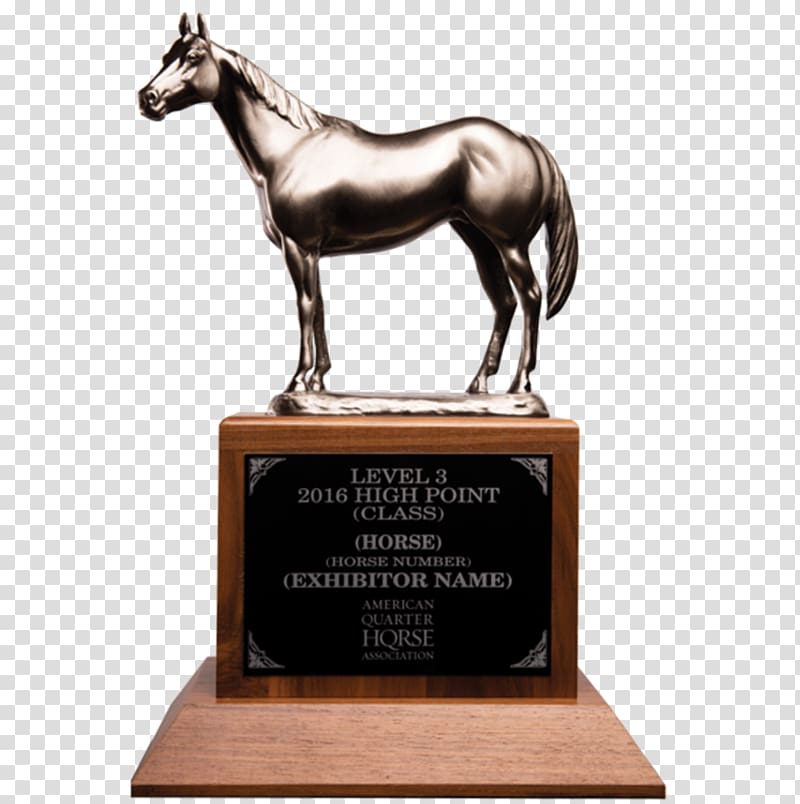 Trophy Award Commemorative plaque American Quarter Horse Association, Trophy transparent background PNG clipart