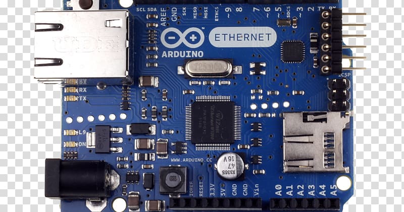 Arduino Ethernet Integrated Circuits & Chips Wiring Electronics, Computer transparent background PNG clipart