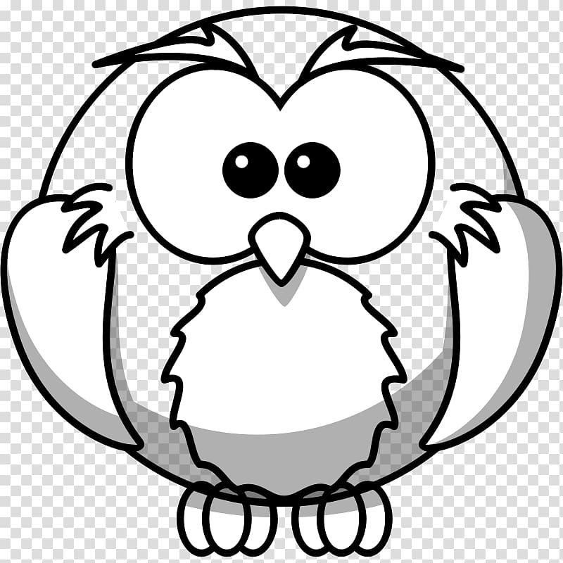 Owl Drawing Bird , Cartoon Snowy Owl transparent background PNG clipart