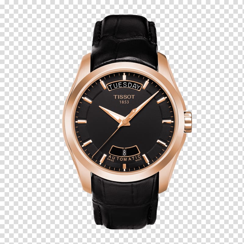 Tissot Automatic watch Clock Mechanical watch, watch transparent background PNG clipart