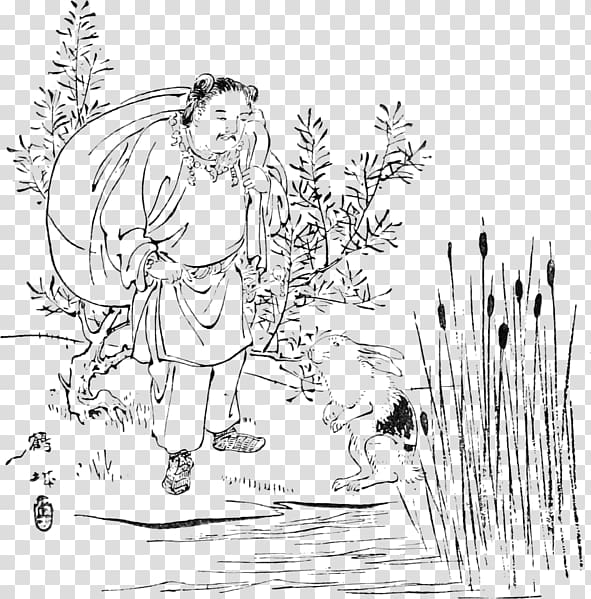 Inaba Province Izumo-taisha Kojiki Hare of Inaba Rabbit, japanese Book transparent background PNG clipart