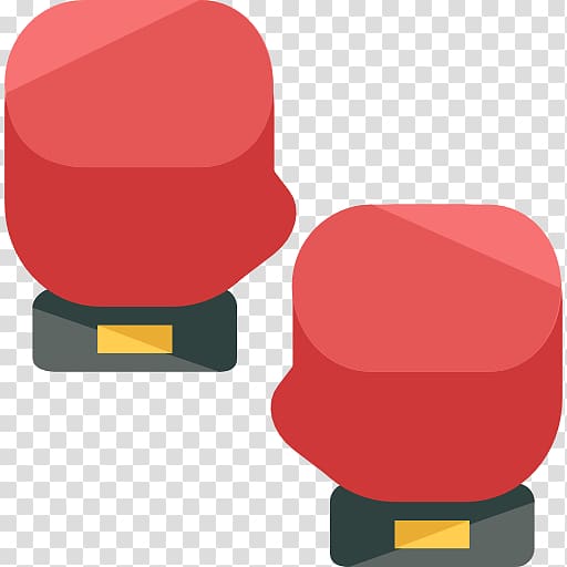 Boxing glove Icon, A red boxing gloves transparent background PNG clipart
