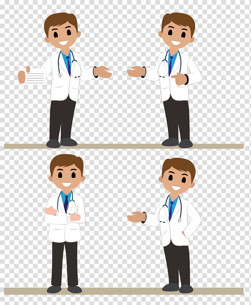 Physician Euclidean Illustration, Cartoon Doctor transparent background PNG clipart
