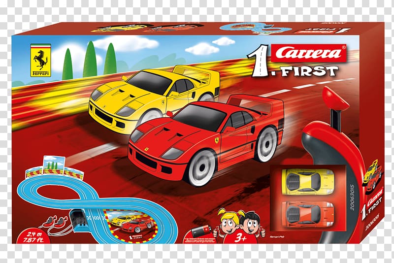 Ferrari F40 Carrera Slot car racing, hot wheels transparent background PNG clipart