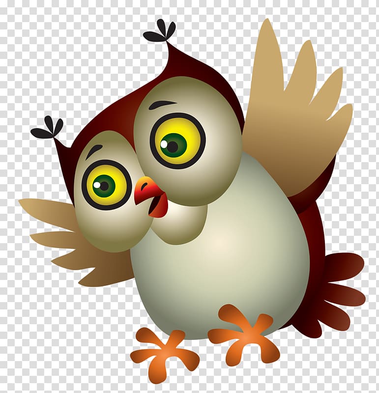 Owl Cartoon , Birds fly transparent background PNG clipart