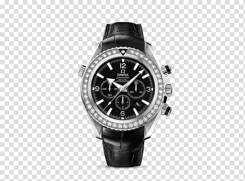 Omega Speedmaster Omega Seamaster Planet Ocean Omega SA Chronometer watch, watch transparent background PNG clipart