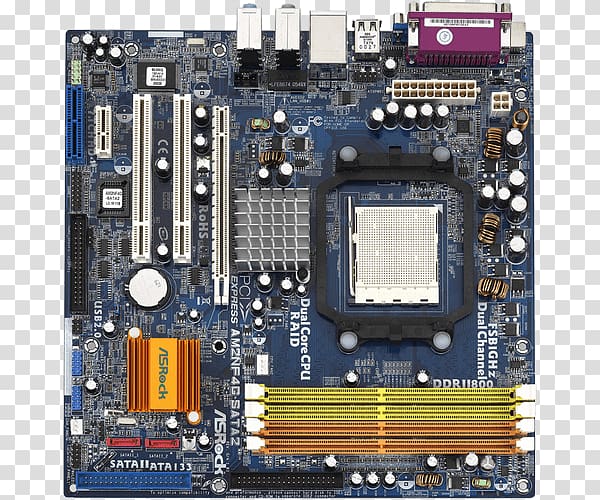 Graphics Cards & Video Adapters Motherboard Central processing unit Socket AM2 microATX, asrock logo transparent background PNG clipart