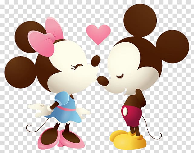 Falling in love Romance Friendship, mickey minnie transparent background PNG clipart
