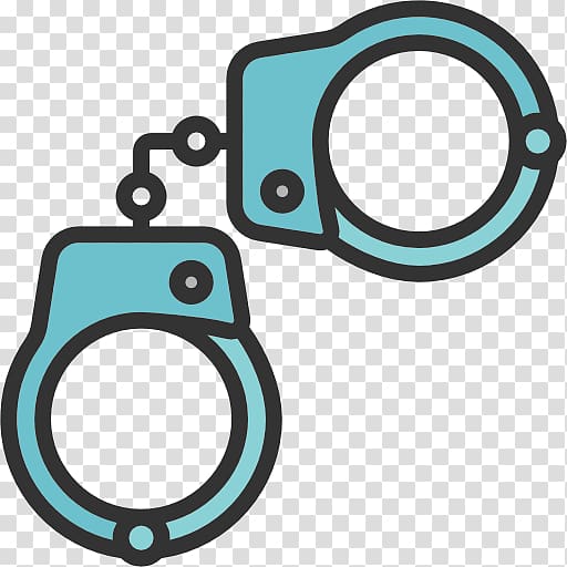 Handcuffs Lawyer Police officer, handcuffs transparent background PNG clipart