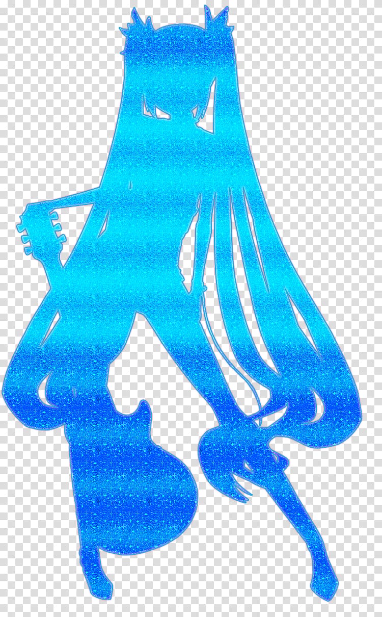 Drawing Hatsune Miku Silhouette, hatsune miku transparent background PNG clipart