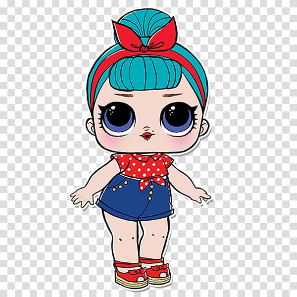 Doll Action & Toy Figures L.O.L. Surprise! Lil Sisters Series 3 Coloring book, doll transparent background PNG clipart