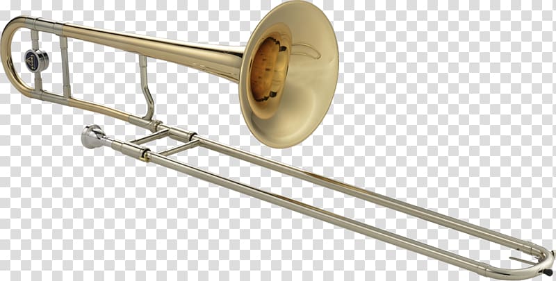 Types of trombone Trumpet Wind instrument Musical instrument, Trombone transparent background PNG clipart
